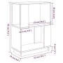 Estantería/divisor de espacios madera maciza pino 51x25x70 cm de , Librerías y estanterías - Ref: Foro24-814029, Precio: 35,5...