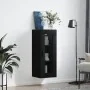 Armario de pared negro 34,5x34x90 cm de , Aparadores - Ref: Foro24-828925, Precio: 55,74 €, Descuento: %