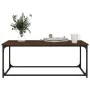 Wood and iron coffee table, brown oak, 102x50x40 cm by , Coffee table - Ref: Foro24-823301, Price: 47,34 €, Discount: %