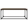 Wood and iron coffee table, brown oak, 102x50x40 cm by , Coffee table - Ref: Foro24-823301, Price: 47,34 €, Discount: %