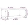 Wood and iron coffee table, brown oak, 102x50x40 cm by , Coffee table - Ref: Foro24-823301, Price: 47,34 €, Discount: %