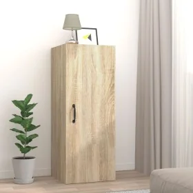 Engineered wood wall cabinet in Sonoma oak, 34.5x34x90cm by , Shelves and shelves - Ref: Foro24-812441, Price: 56,00 €, Disco...