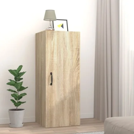 Engineered wood wall cabinet in Sonoma oak, 34.5x34x90cm by , Shelves and shelves - Ref: Foro24-812441, Price: 56,00 €, Disco...