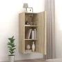 Engineered wood wall cabinet in Sonoma oak, 34.5x34x90cm by , Shelves and shelves - Ref: Foro24-812441, Price: 56,00 €, Disco...