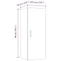 Engineered wood wall cabinet in Sonoma oak, 34.5x34x90cm by , Shelves and shelves - Ref: Foro24-812441, Price: 56,00 €, Disco...