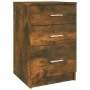 Mesita de noche madera contrachapada roble ahumado 40x40x63 cm de , Mesitas de noche - Ref: Foro24-820520, Precio: 55,33 €, D...