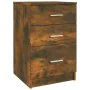 Nachttisch aus geräucherter Eichenholz-Sperrholzplatte, 40x40x63 cm. von , Nachttische - Ref: Foro24-820520, Preis: 55,33 €, ...
