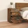 Mesita de noche madera contrachapada roble ahumado 40x40x63 cm de , Mesitas de noche - Ref: Foro24-820520, Precio: 55,33 €, D...