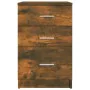 Nachttisch aus geräucherter Eichenholz-Sperrholzplatte, 40x40x63 cm. von , Nachttische - Ref: Foro24-820520, Preis: 55,33 €, ...