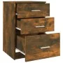 Mesita de noche madera contrachapada roble ahumado 40x40x63 cm de , Mesitas de noche - Ref: Foro24-820520, Precio: 55,33 €, D...