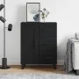 Engineered wood black sideboard 69.5x34x90 cm by , Sideboards - Ref: Foro24-830285, Price: 150,54 €, Discount: %