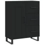 Engineered wood black sideboard 69.5x34x90 cm by , Sideboards - Ref: Foro24-830285, Price: 150,54 €, Discount: %