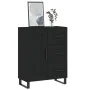 Engineered wood black sideboard 69.5x34x90 cm by , Sideboards - Ref: Foro24-830285, Price: 150,54 €, Discount: %