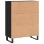 Engineered wood black sideboard 69.5x34x90 cm by , Sideboards - Ref: Foro24-830285, Price: 150,54 €, Discount: %