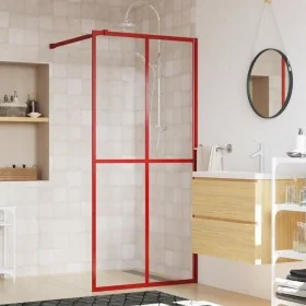 Duschtrennwand aus transparentem ESG-Glas in Rot, 90x195 cm. von , Duschwände und Duschwände - Ref: Foro24-154944, Preis: 124...
