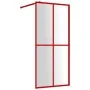 Duschtrennwand aus transparentem ESG-Glas in Rot, 90x195 cm. von , Duschwände und Duschwände - Ref: Foro24-154944, Preis: 123...