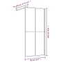 Duschtrennwand aus transparentem ESG-Glas in Rot, 90x195 cm. von , Duschwände und Duschwände - Ref: Foro24-154944, Preis: 123...