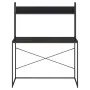 Engineered wood computer desk in black, 110x60x138cm by , Desks - Ref: Foro24-30204, Price: 102,83 €, Discount: %
