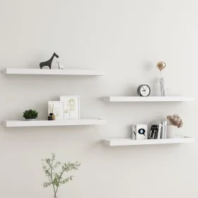Wandregale Loggia 4 Stück weiß MDF 80x15x4 cm von , Regale und Regale - Ref: Foro24-330228, Preis: 57,55 €, Rabatt: %