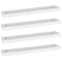 Loggia wall shelves 4 units white MDF 80x15x4 cm by , Shelves and shelves - Ref: Foro24-330228, Price: 57,52 €, Discount: %