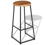 Barhocker für die Küchentheke, 2 Stück Massivholz aus Teakholz. von , Küchenhocker - Ref: Foro24-243459, Preis: 220,66 €, Rab...