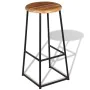 Barhocker für die Küchentheke, 2 Stück Massivholz aus Teakholz. von , Küchenhocker - Ref: Foro24-243459, Preis: 220,66 €, Rab...
