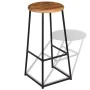 Barhocker für die Küchentheke, 2 Stück Massivholz aus Teakholz. von , Küchenhocker - Ref: Foro24-243459, Preis: 220,66 €, Rab...