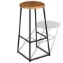 Taburetes de barra de cocina 2 unidades madera maciza de teca de , Taburetes de cocina - Ref: Foro24-243459, Precio: 220,66 €...