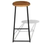 Barhocker für die Küchentheke, 2 Stück Massivholz aus Teakholz. von , Küchenhocker - Ref: Foro24-243459, Preis: 220,66 €, Rab...