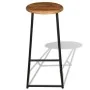 Taburetes de barra de cocina 2 unidades madera maciza de teca de , Taburetes de cocina - Ref: Foro24-243459, Precio: 220,66 €...