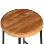 Barhocker für die Küchentheke, 2 Stück Massivholz aus Teakholz. von , Küchenhocker - Ref: Foro24-243459, Preis: 220,66 €, Rab...
