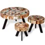 Juego de mesas de centro 3 unidades madera maciza reciclada de , Mesas de centro - Ref: Foro24-244229, Precio: 336,44 €, Desc...