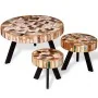 Set of 3 solid reclaimed wood coffee tables by , Coffee table - Ref: Foro24-244229, Price: 336,49 €, Discount: %