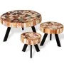 Set of 3 solid reclaimed wood coffee tables by , Coffee table - Ref: Foro24-244229, Price: 336,49 €, Discount: %