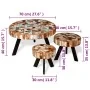 Set of 3 solid reclaimed wood coffee tables by , Coffee table - Ref: Foro24-244229, Price: 336,49 €, Discount: %
