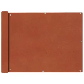 Side awning for balcony in terracotta Oxford fabric 90x600 cm by , Umbrellas - Ref: Foro24-42331, Price: 26,72 €, Discount: %