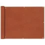 Side awning for balcony in terracotta Oxford fabric 90x600 cm by , Umbrellas - Ref: Foro24-42331, Price: 26,72 €, Discount: %