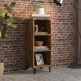 Smoked oak engineered wood sideboard 34.5x32.5x90 cm by , Sideboards - Ref: Foro24-817423, Price: 53,36 €, Discount: %