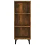 Smoked oak engineered wood sideboard 34.5x32.5x90 cm by , Sideboards - Ref: Foro24-817423, Price: 53,36 €, Discount: %