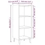 Smoked oak engineered wood sideboard 34.5x32.5x90 cm by , Sideboards - Ref: Foro24-817423, Price: 53,36 €, Discount: %