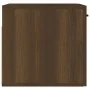 Engineered wood brown oak wall cabinet 80x36.5x35 cm by , Shelves and shelves - Ref: Foro24-817608, Price: 50,19 €, Discount: %