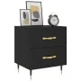 Nachttisch aus schwarzem Ingenieurholz 40x35x47,5 cm. von , Nachttische - Ref: Foro24-827262, Preis: 54,69 €, Rabatt: %