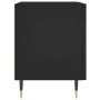 Engineered wood black bedside table 40x35x47.5 cm by , Nightstands - Ref: Foro24-827262, Price: 54,69 €, Discount: %