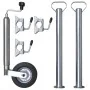 Trailer jockey wheel with 2 supports and 1 split clamp. by , Trailers for goods and transport - Ref: Foro24-210308, Price: 94...