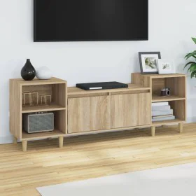Fernsehmöbel aus Eichenholz-Sonoma-Sperrholz 160x35x55 cm. von , TV-Möbel - Ref: Foro24-821191, Preis: 93,00 €, Rabatt: %