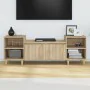 Fernsehmöbel aus Eichenholz-Sonoma-Sperrholz 160x35x55 cm. von , TV-Möbel - Ref: Foro24-821191, Preis: 93,00 €, Rabatt: %