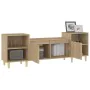 Fernsehmöbel aus Eichenholz-Sonoma-Sperrholz 160x35x55 cm. von , TV-Möbel - Ref: Foro24-821191, Preis: 93,00 €, Rabatt: %