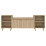 Fernsehmöbel aus Eichenholz-Sonoma-Sperrholz 160x35x55 cm. von , TV-Möbel - Ref: Foro24-821191, Preis: 93,00 €, Rabatt: %