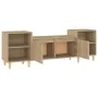 Fernsehmöbel aus Eichenholz-Sonoma-Sperrholz 160x35x55 cm. von , TV-Möbel - Ref: Foro24-821191, Preis: 93,00 €, Rabatt: %