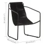 Schwarzer Echtleder-Entspannungssessel von , Sessel - Ref: Foro24-323727, Preis: 92,59 €, Rabatt: %